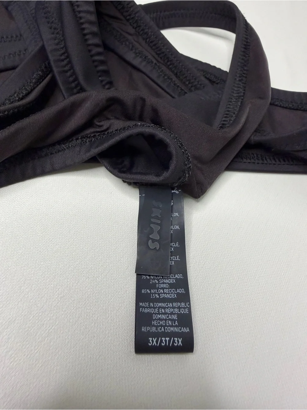 SKIMS Black Thong Bikini Bottom Onyx